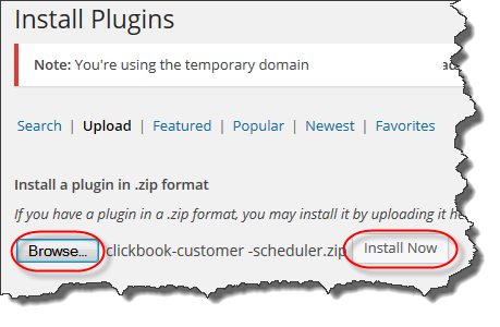 Image:ClickBook Plugin for Wordpress